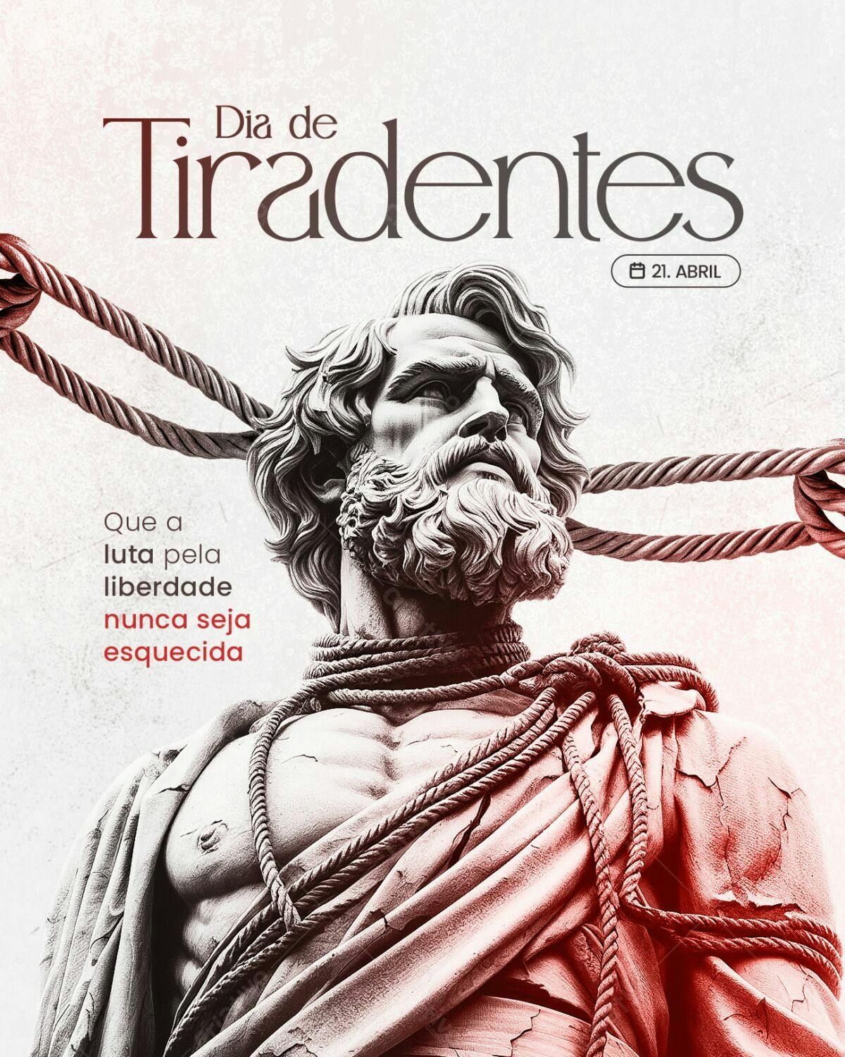Post para Dia de Tiradentes PSD Editável