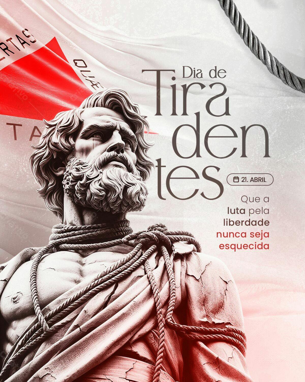 Flyer Dia de Tiradentes PSD Editável