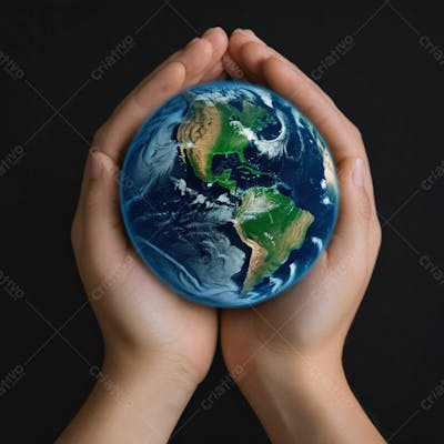 Pessoa Segurando O Planeta Terra  (5)
