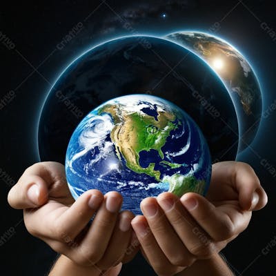 Pessoa Segurando O Planeta Terra  (6)