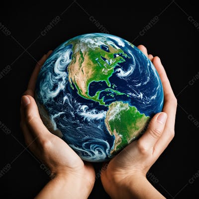 Pessoa Segurando O Planeta Terra  (7)