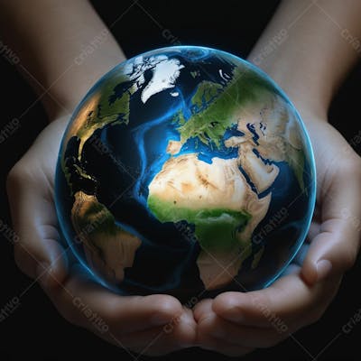 Pessoa Segurando O Planeta Terra  (15)