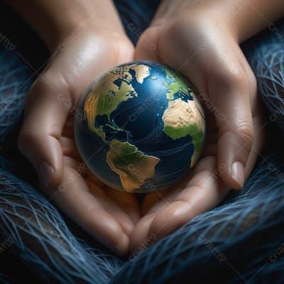 Pessoa Segurando O Planeta Terra  (16)