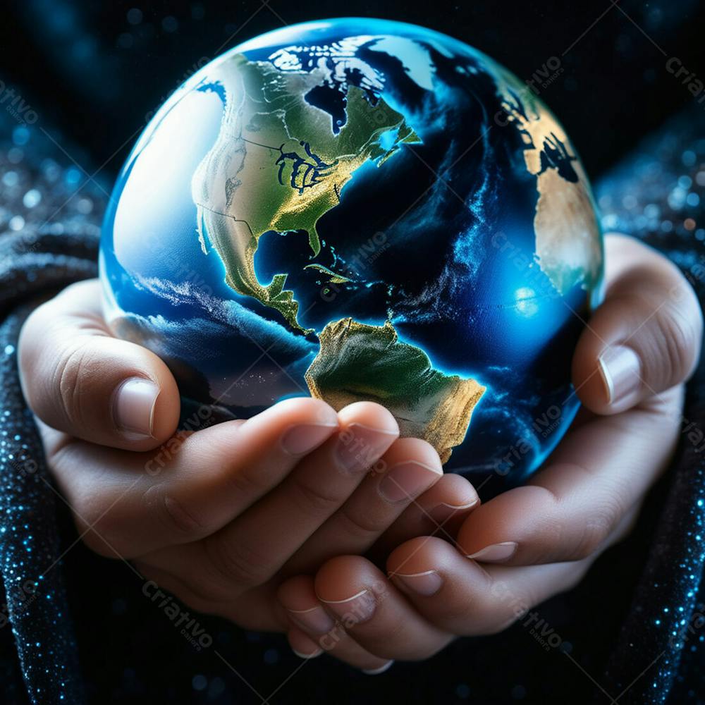 Pessoa Segurando O Planeta Terra  (20)