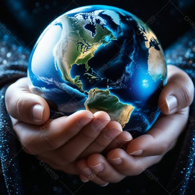 Pessoa Segurando O Planeta Terra  (20)