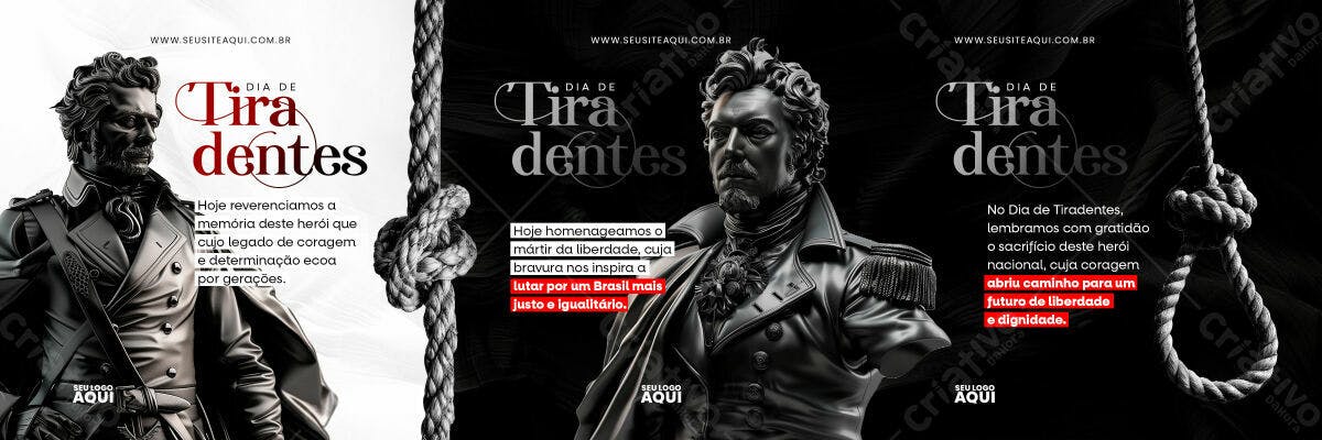 Banner Dia de Tiradentes PSD Editável