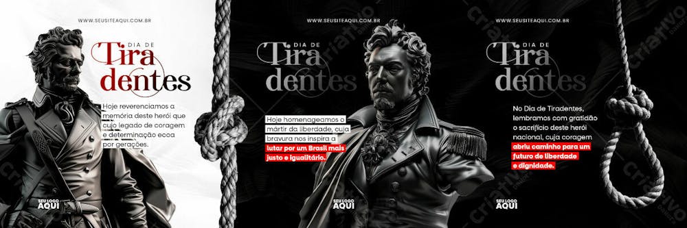 CARROSSEL - DIA DE TIRADENTES | SOCIAL MEDIA | PSD EDITÁVEL