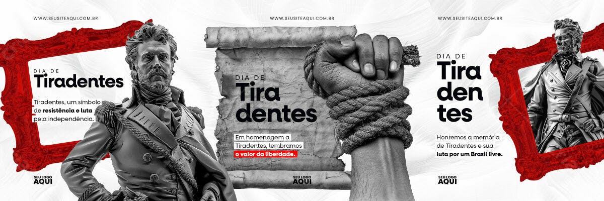 Banner Dia de Tiradentes PSD Editável