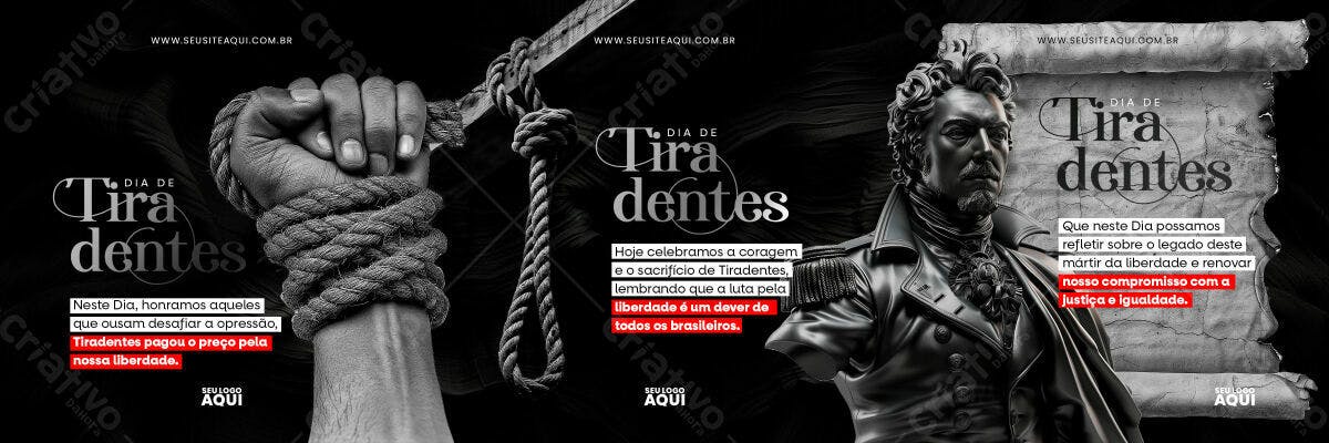 Banner Dia de Tiradentes PSD Editável