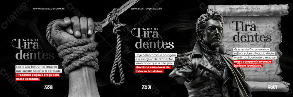 CARROSSEL - DIA DE TIRADENTES | SOCIAL MEDIA | PSD EDITÁVEL
