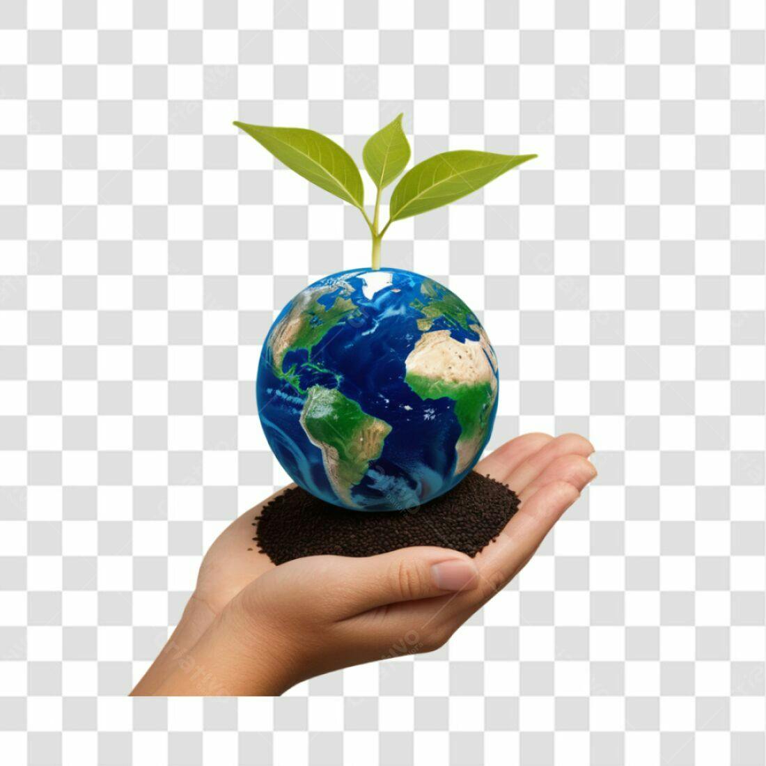 Icone Dia da Terra PNG com fundo transparente