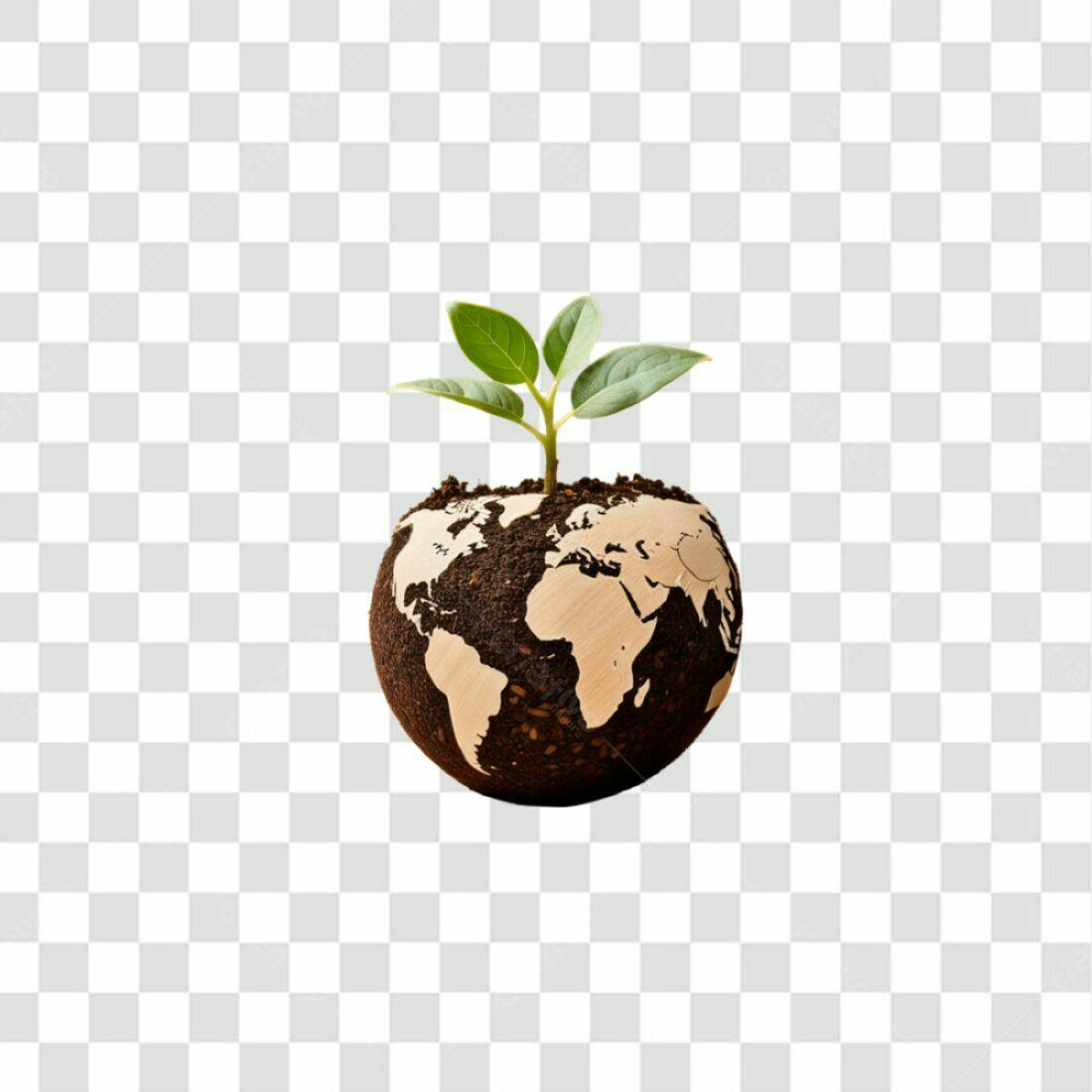 Icone Dia da Terra PNG com fundo transparente