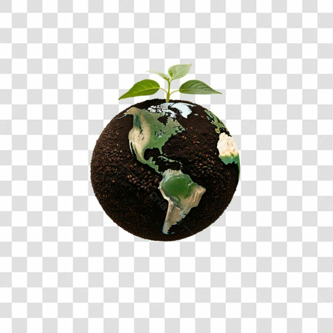 Icone Dia da Terra PNG com fundo transparente