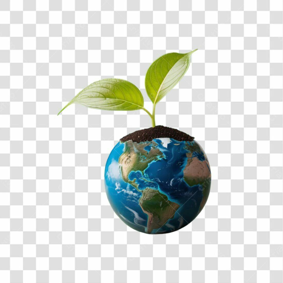 Icone Dia da Terra PNG com fundo transparente