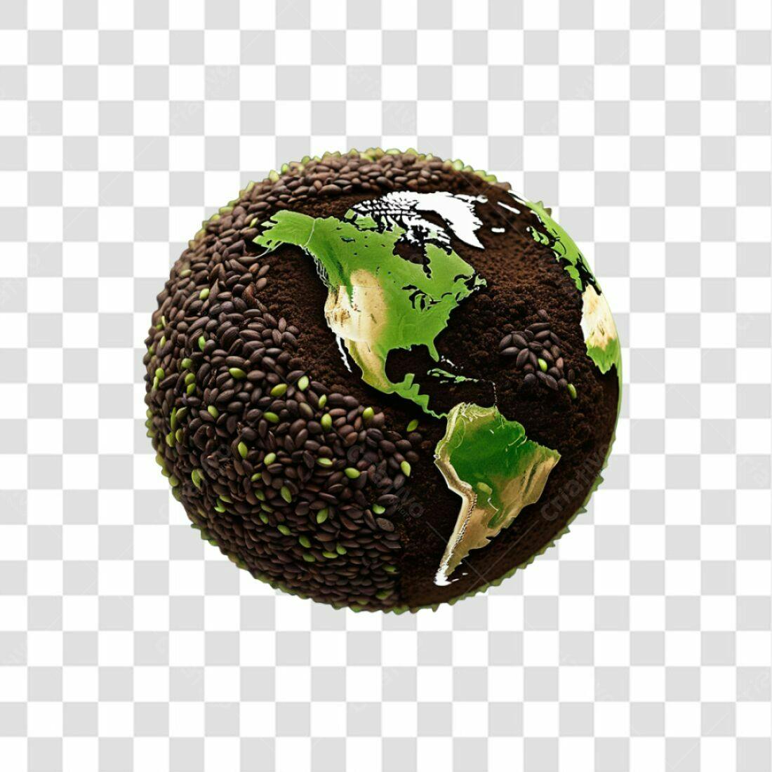 Icone Dia da Terra PNG com fundo transparente