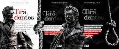 CARROSSEL FEED - DIA DE TIRADENTES | SOCIAL MEDIA | PSD EDITÁVEL 