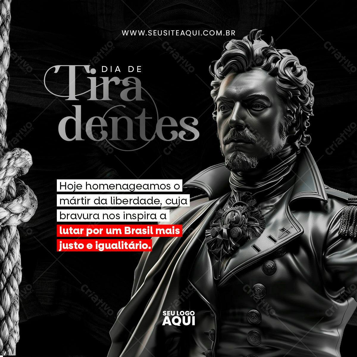 Postagem Dia de Tiradentes PSD Editável