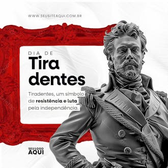 Dia de tiradentes | social media | psd editável