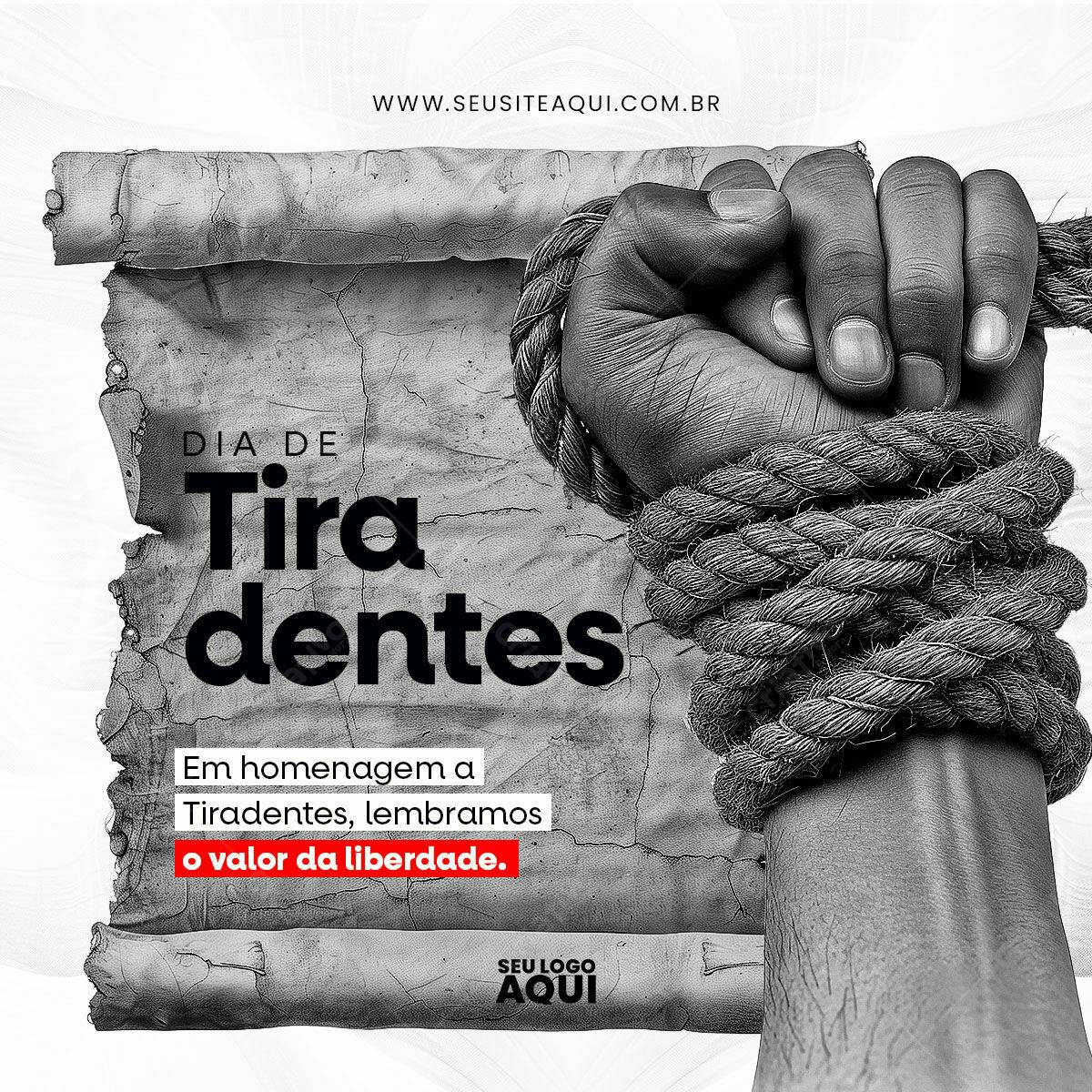 Flyer Dia de Tiradentes PSD Editável