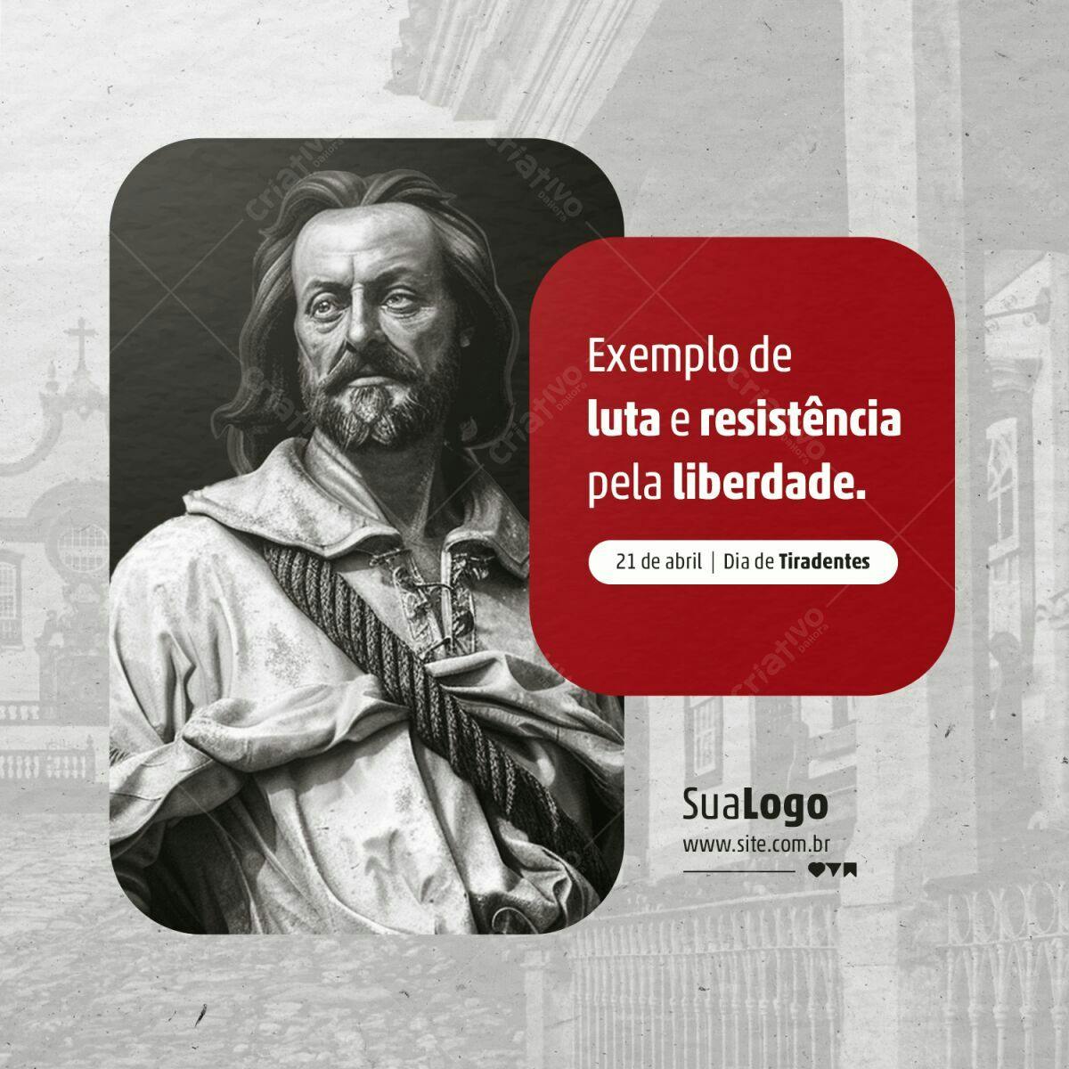 Postagem Dia Tiradentes PSD Editável