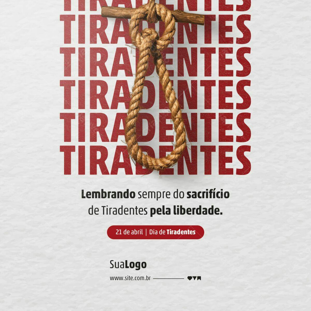Flyer Dia de Tiradentes PSD Editável