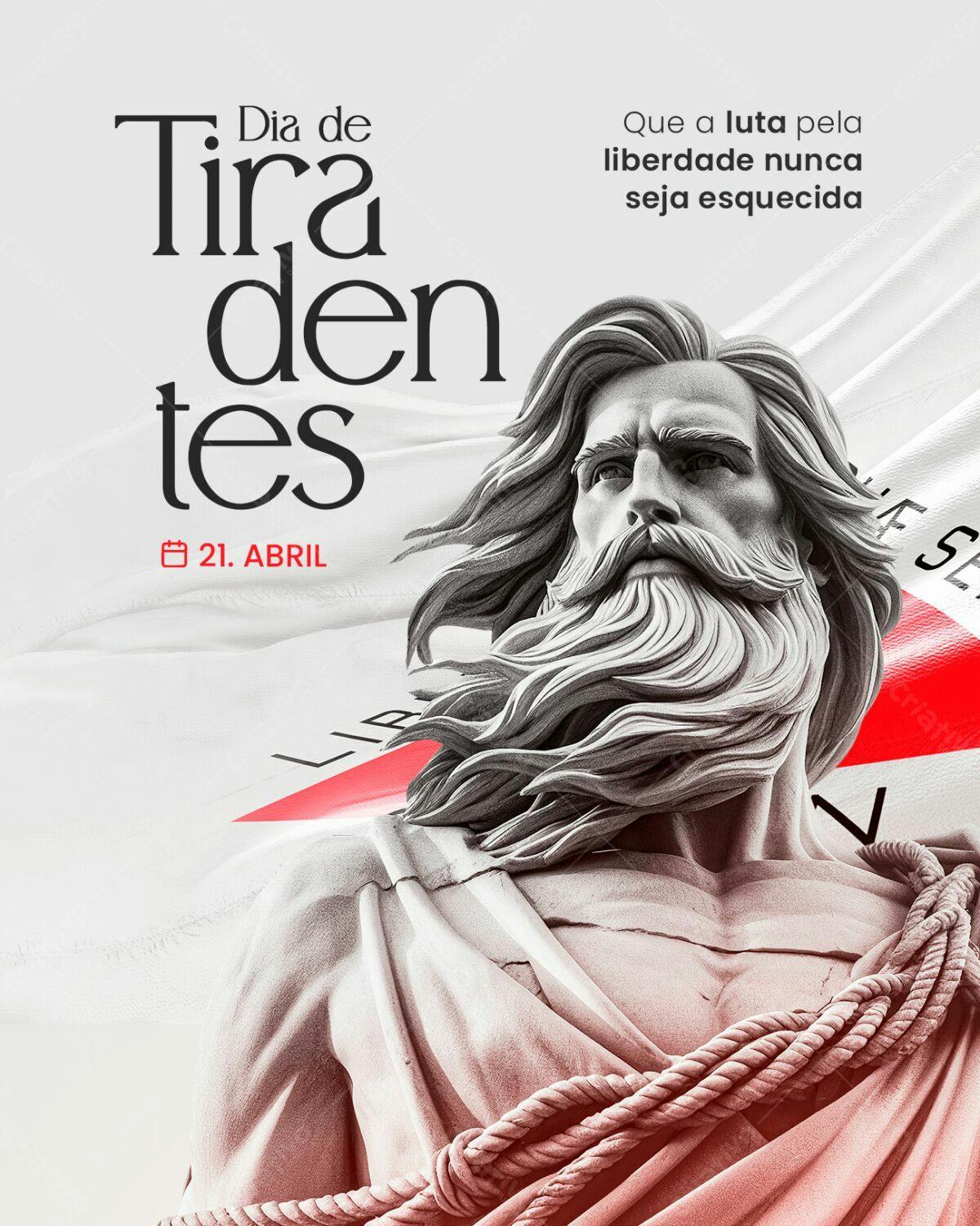 Flyer Dia de Tiradentes PSD Editável
