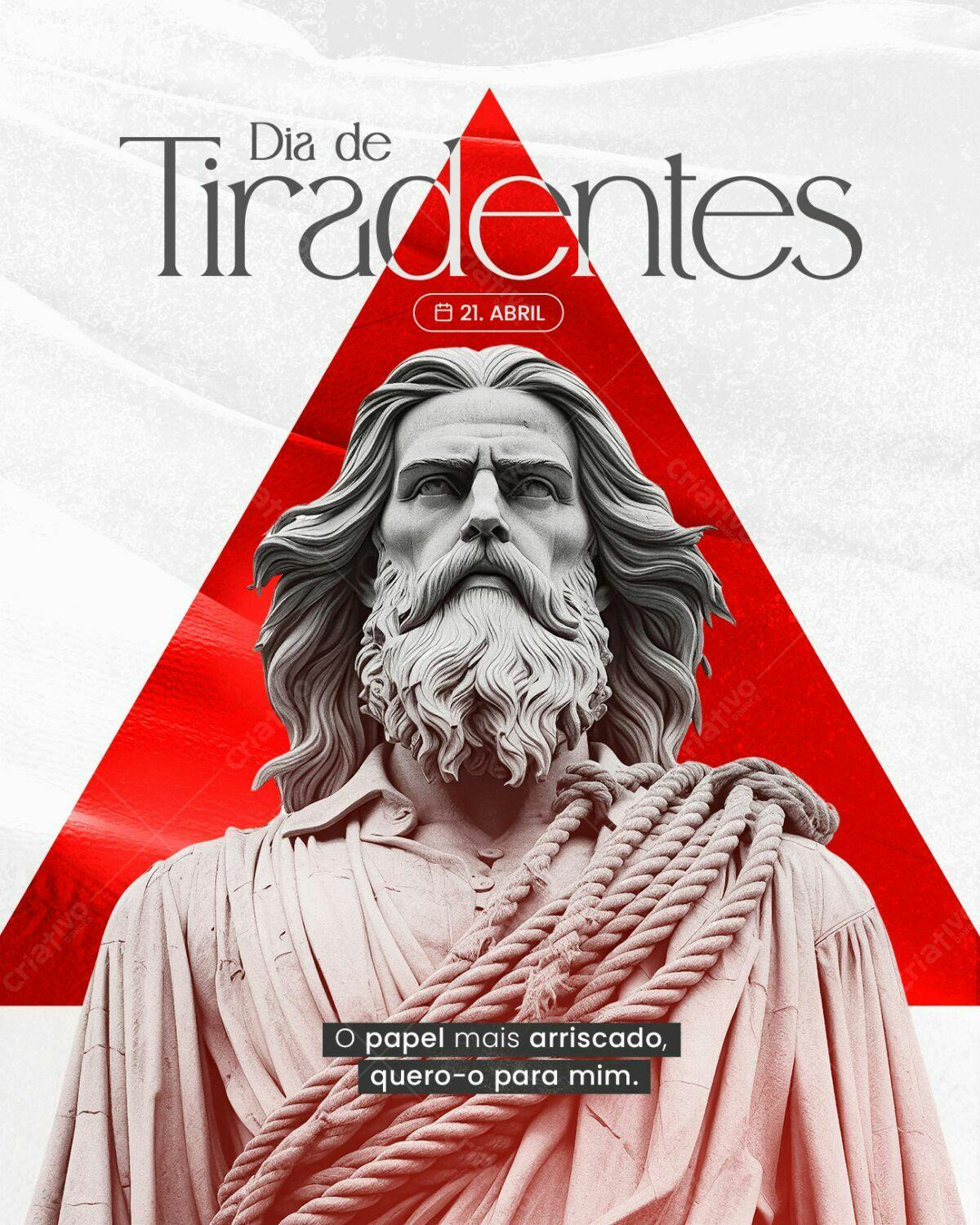 Post para Dia de Tiradentes PSD Editável
