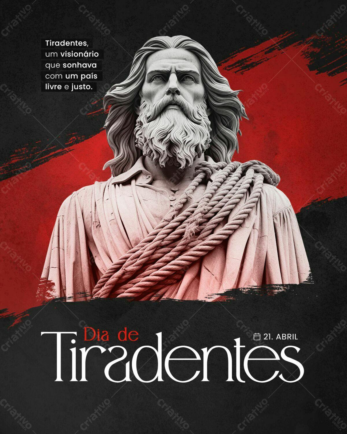Flyer Dia de Tiradentes PSD Editável