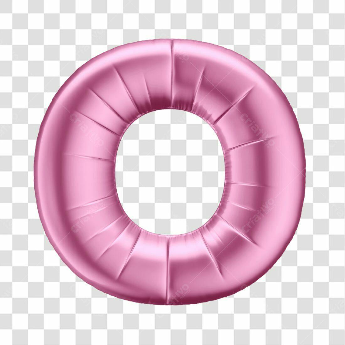 Icone Rosa Letra O PNG com fundo transparente