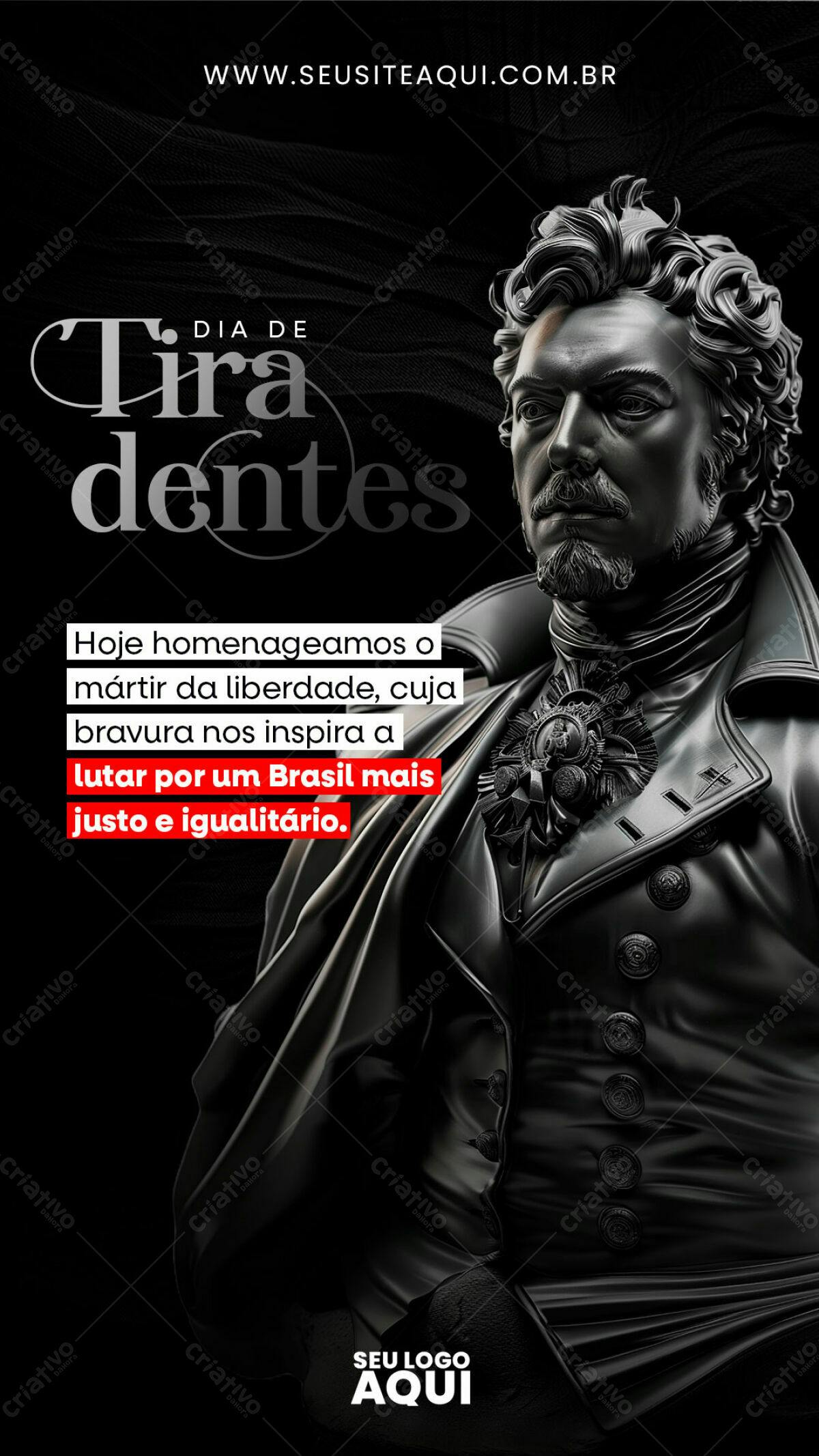 Flyer Dia de Tiradentes PSD Editável