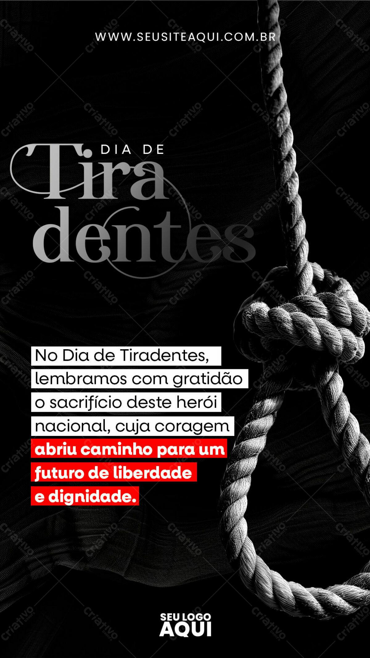 Flyer Dia de Tiradentes PSD Editável