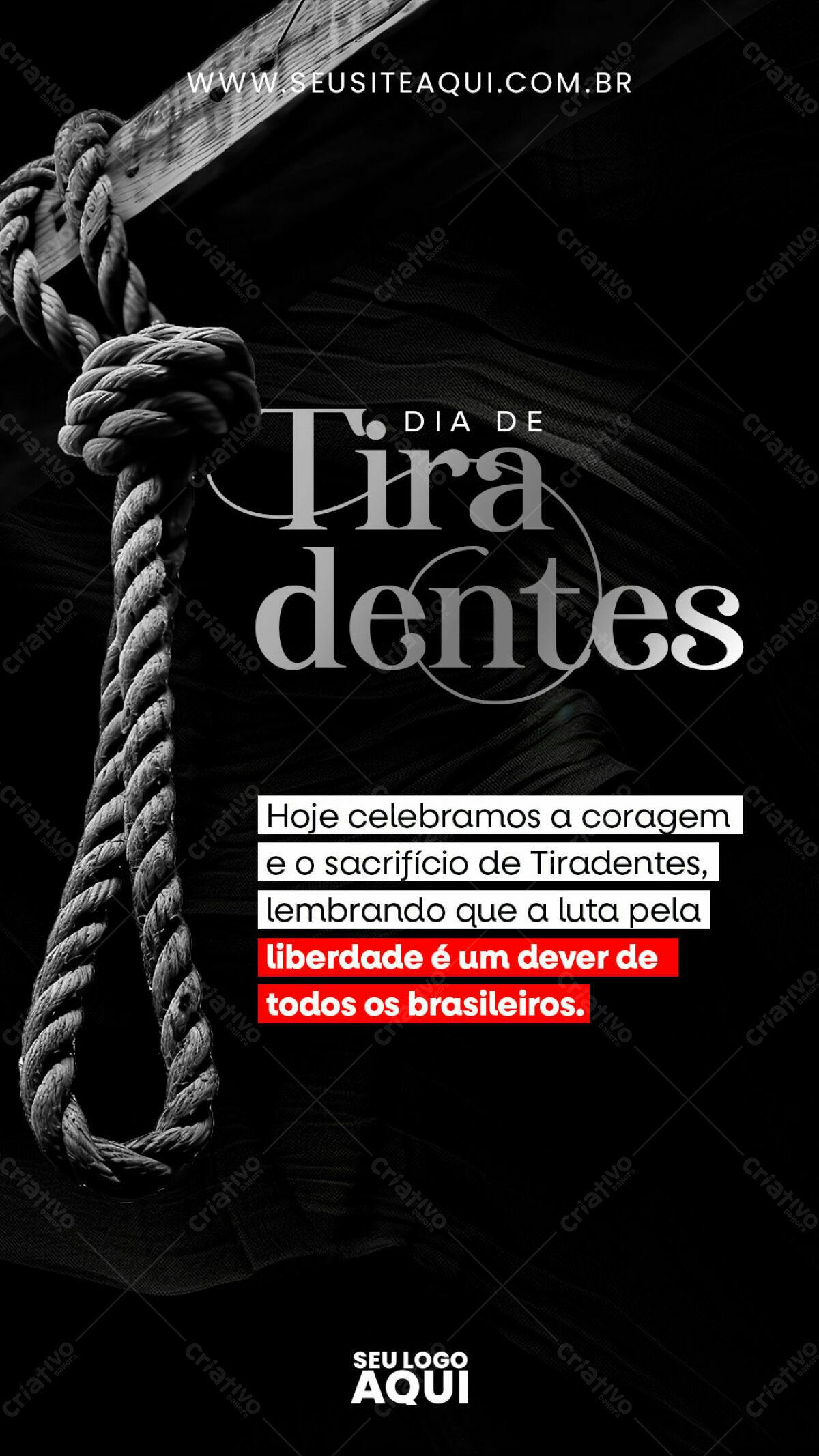 Flyer Dia de Tiradentes PSD Editável