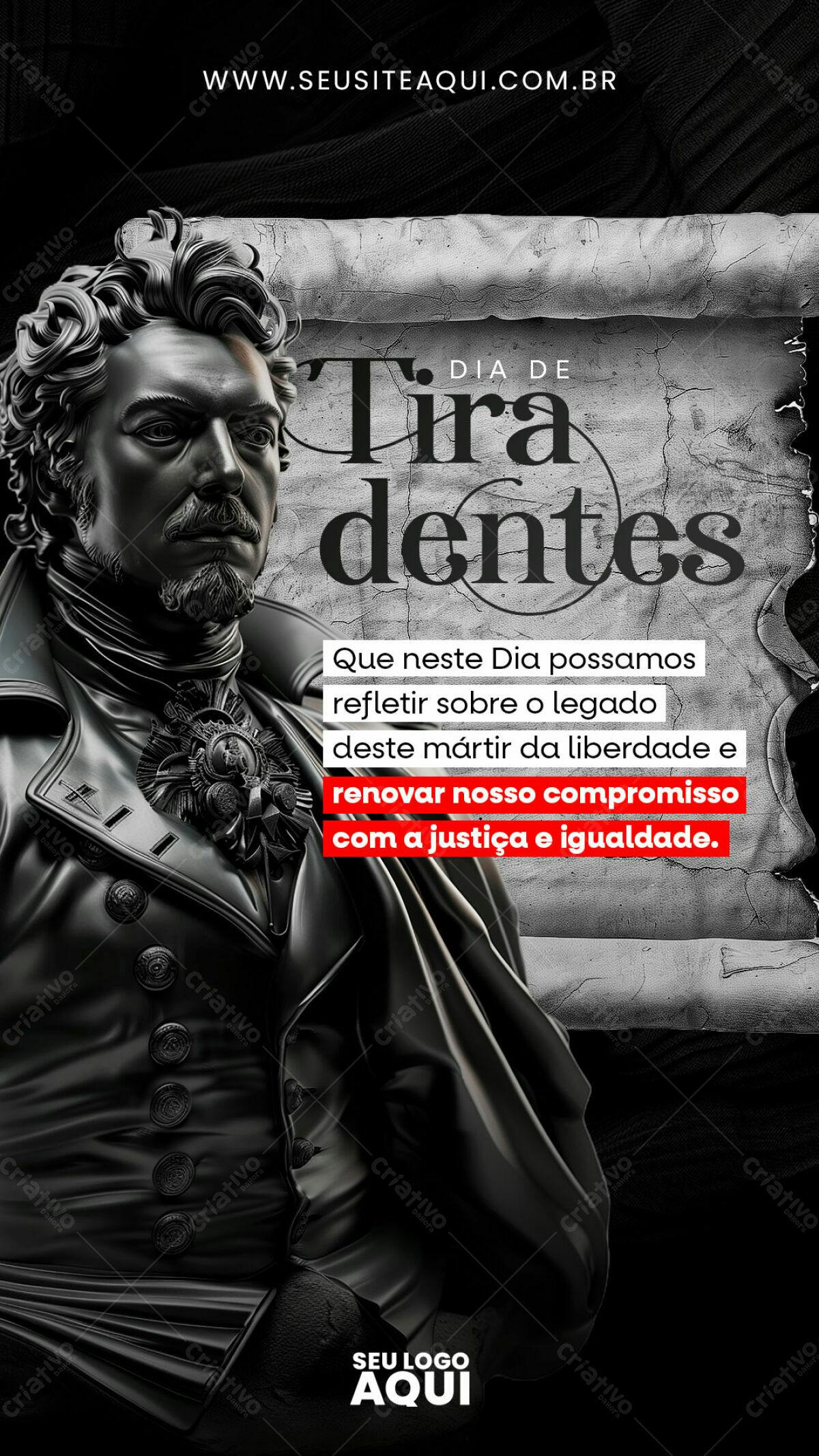 Flyer Dia de Tiradentes PSD Editável