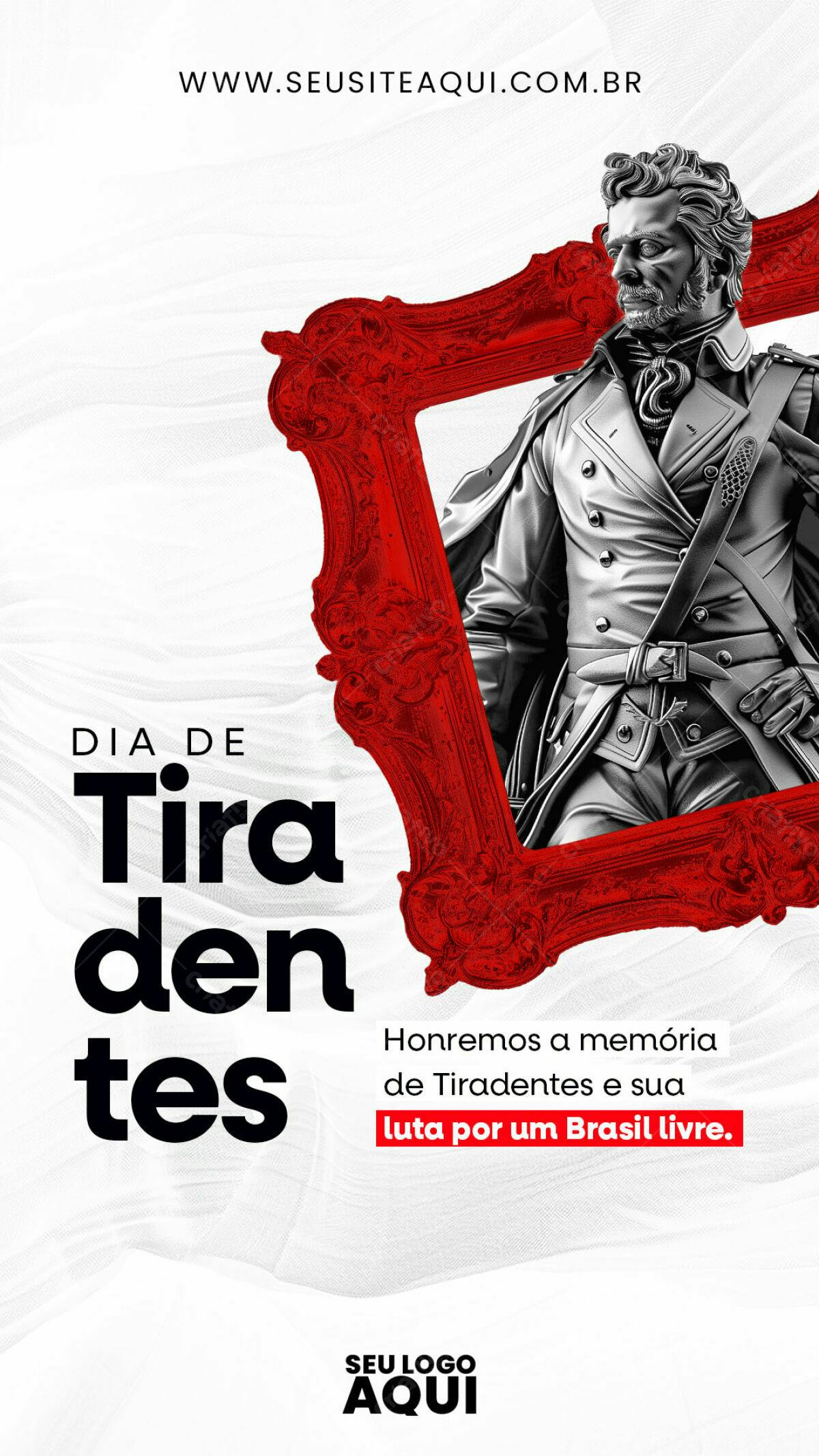 Flyer para o Dia de Tiradentes PSD Editável