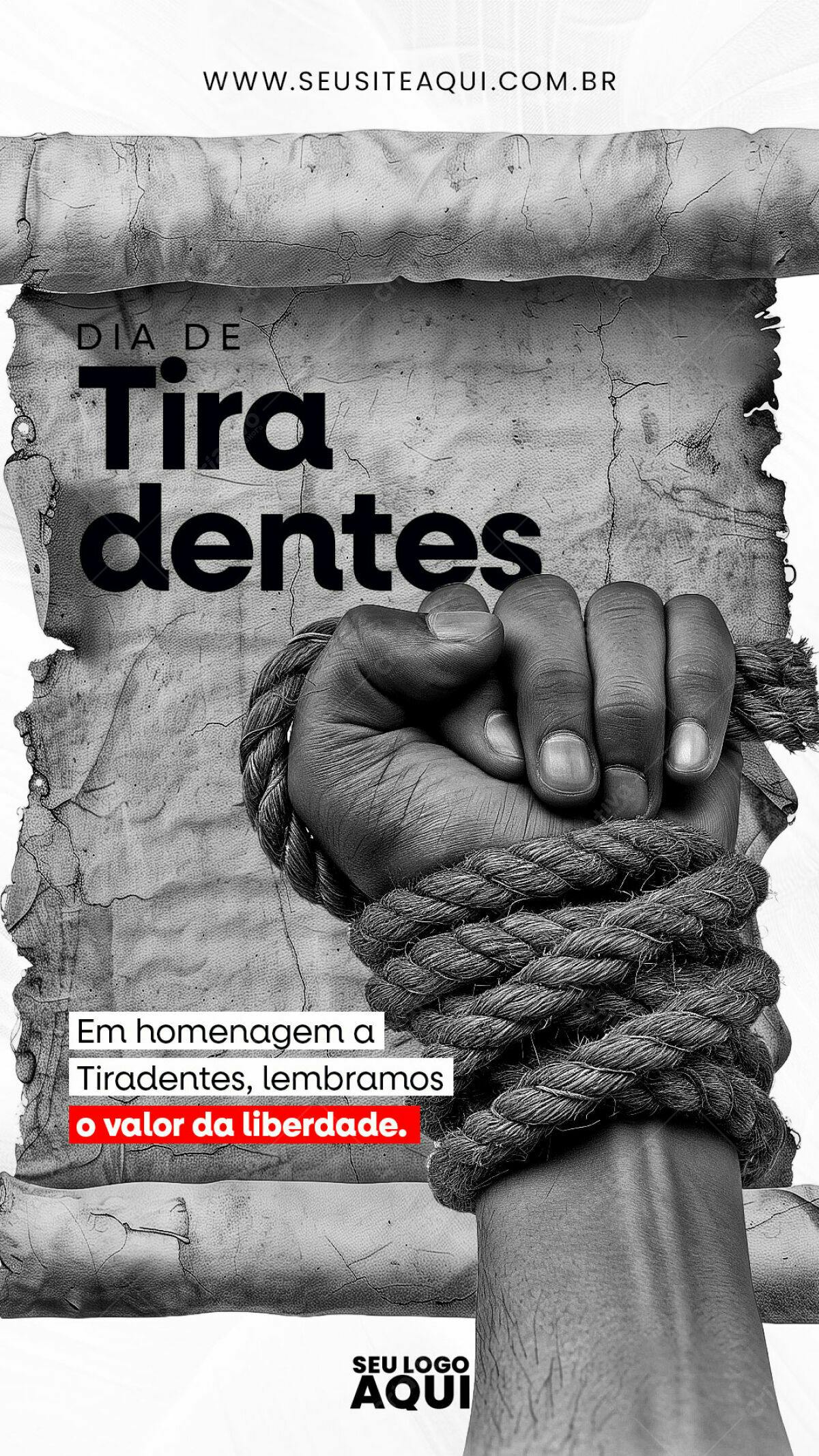 Flyer Dia de Tiradentes PSD Editável