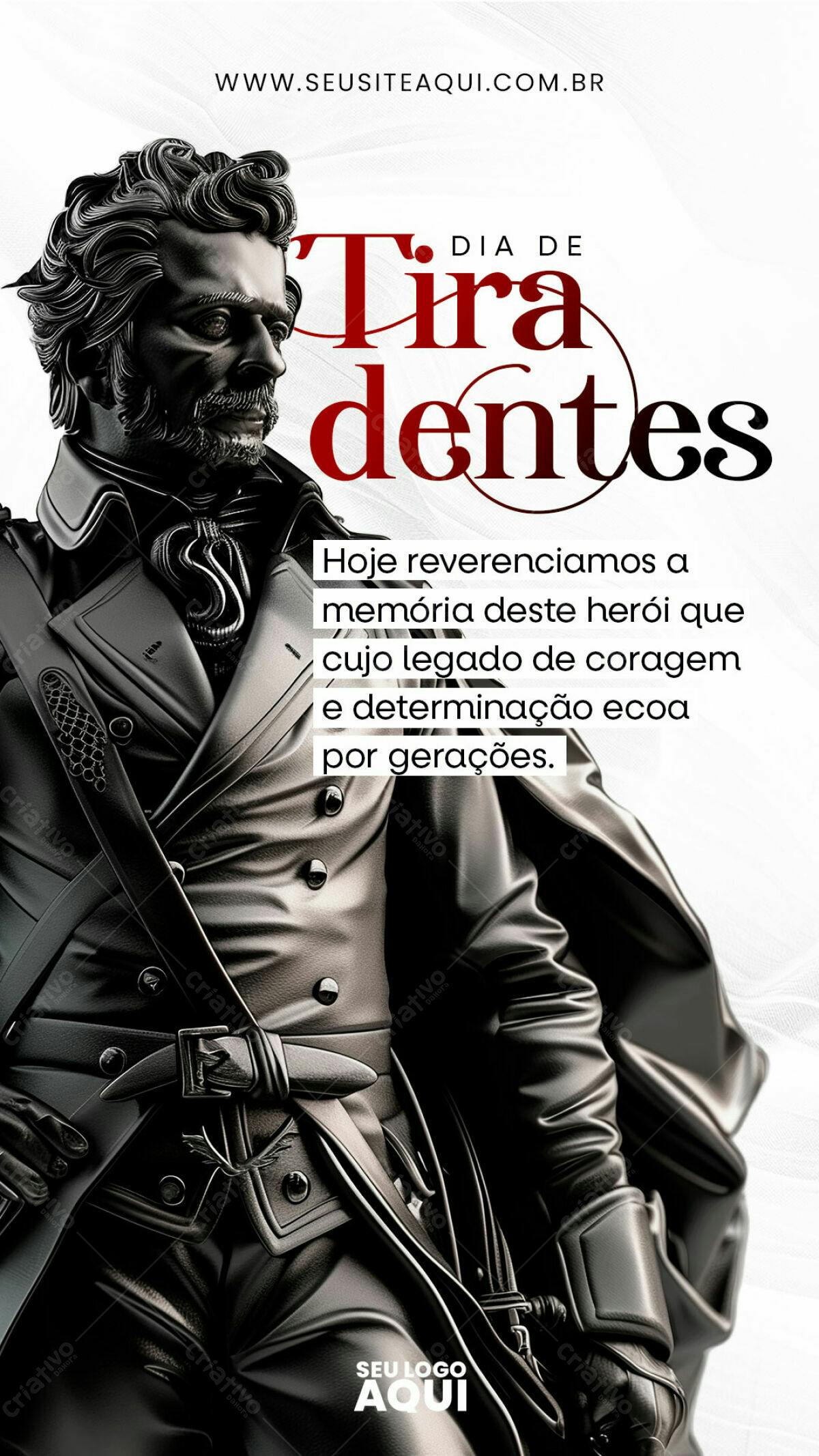 Flyer Dia de Tiradentes PSD Editável
