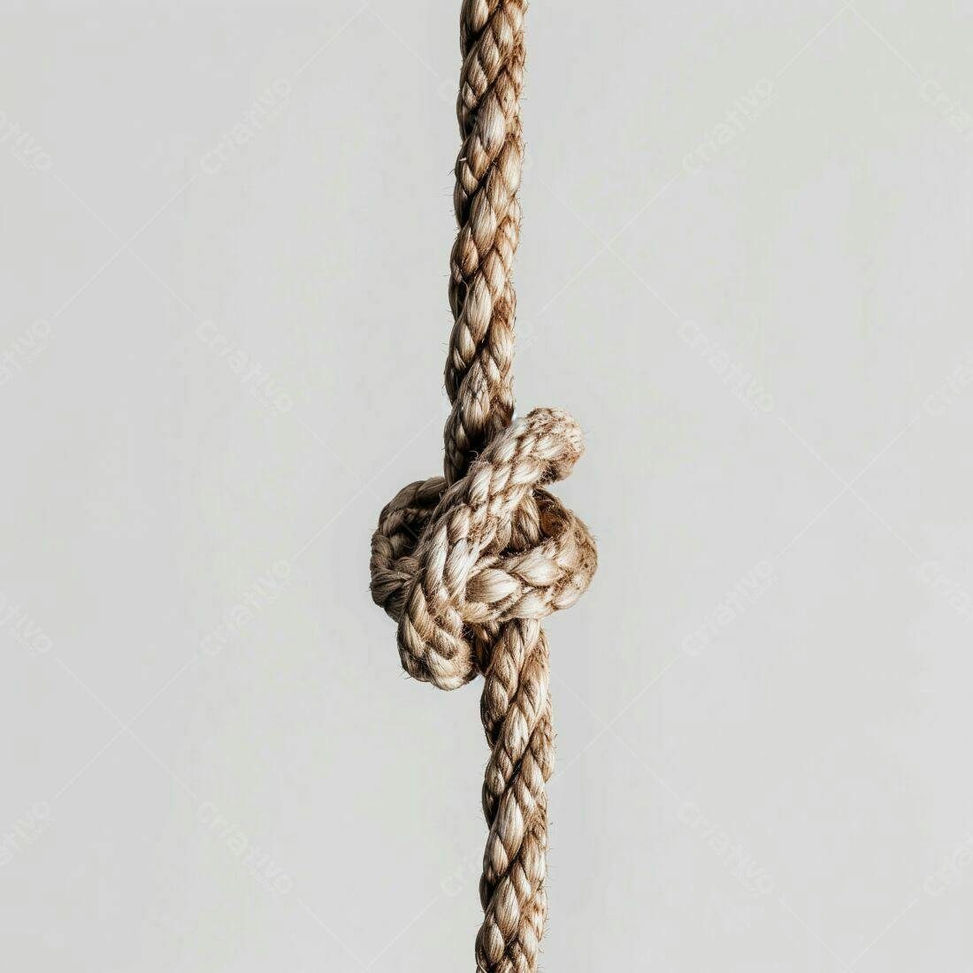 Nó em corda de sisal bege