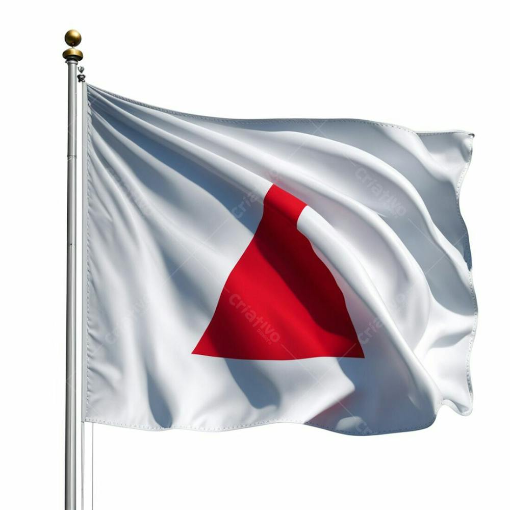 BANDEIRA BRANCA COM UM TRIÂNGULO | IMAGEM