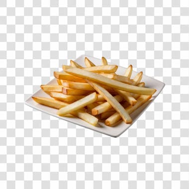 Batatas fritas png transparente