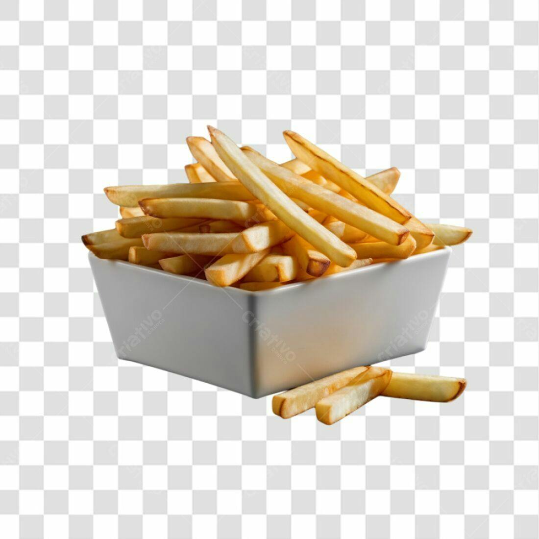Icone Batata Frita PNG com fundo transparente