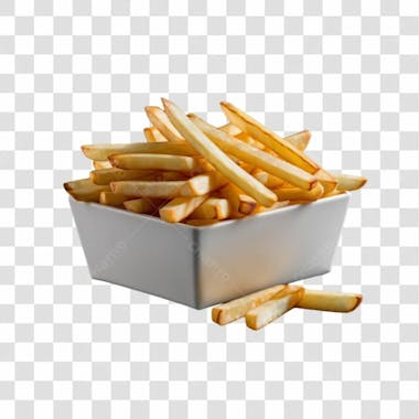 Batatas fritas png transparente