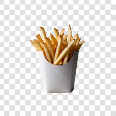 Batatas fritas png transparente