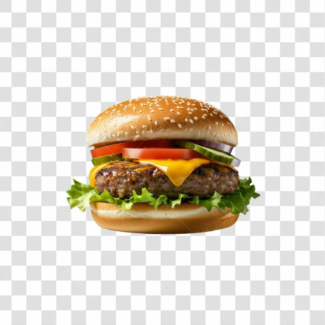 Imagem Hambúrguer PNG com fundo transparente