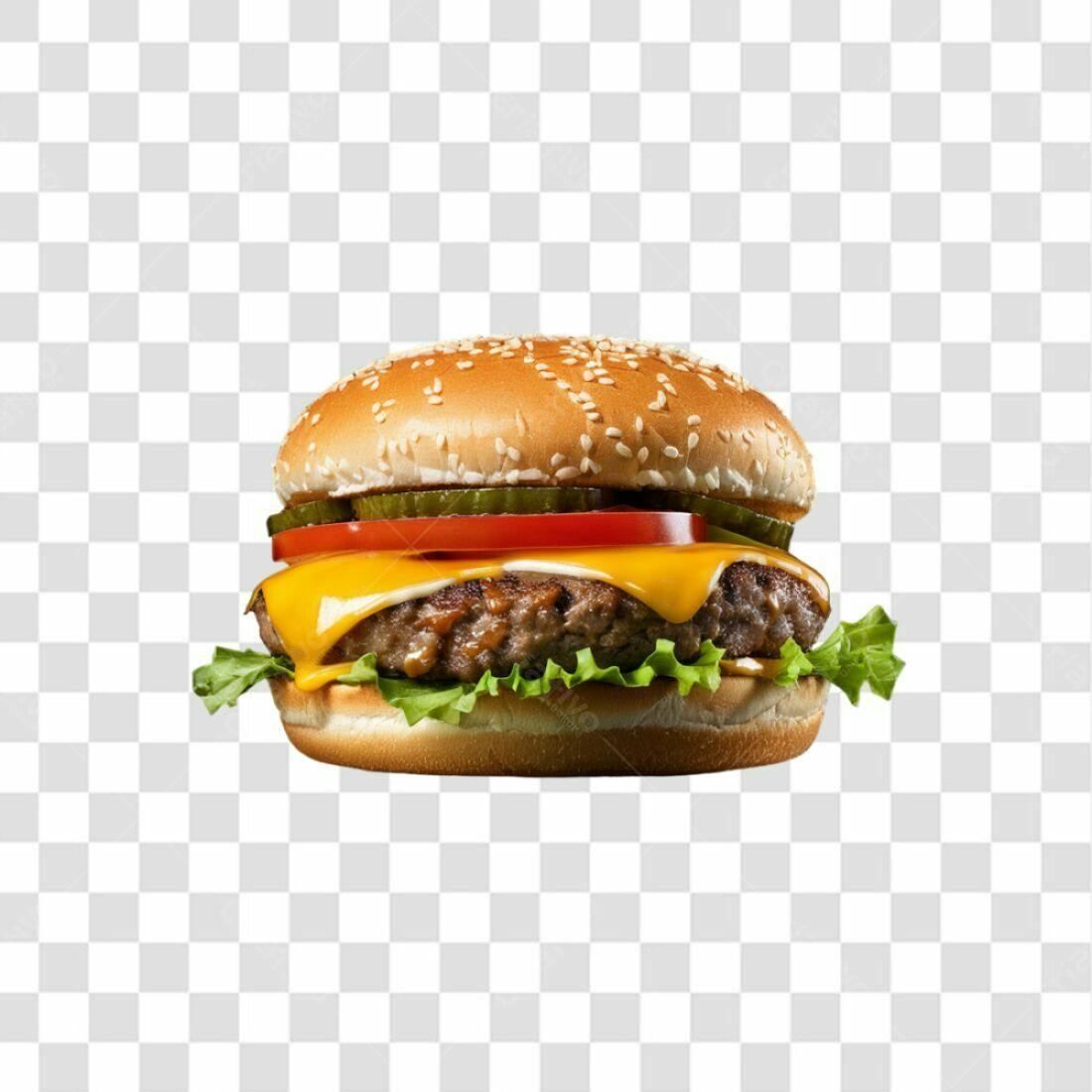 Icone Hambúrguer Cheeseburger PNG com fundo transparente