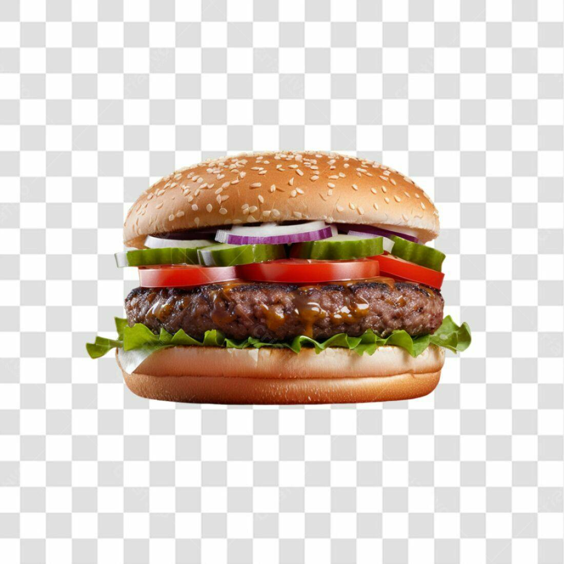 Imagem PNG de Hambúrguer com fundo transparente
