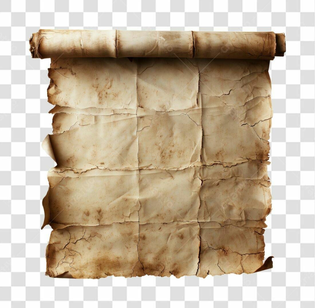 Pergaminho Antigo PNG com fundo transparente