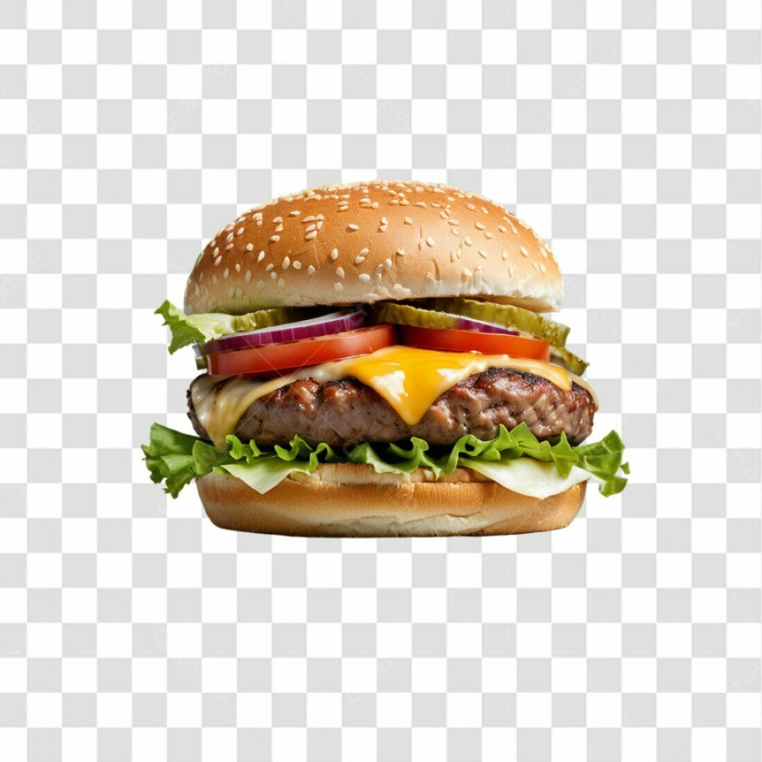 Imagem PNG de Hambúrguer com fundo transparente