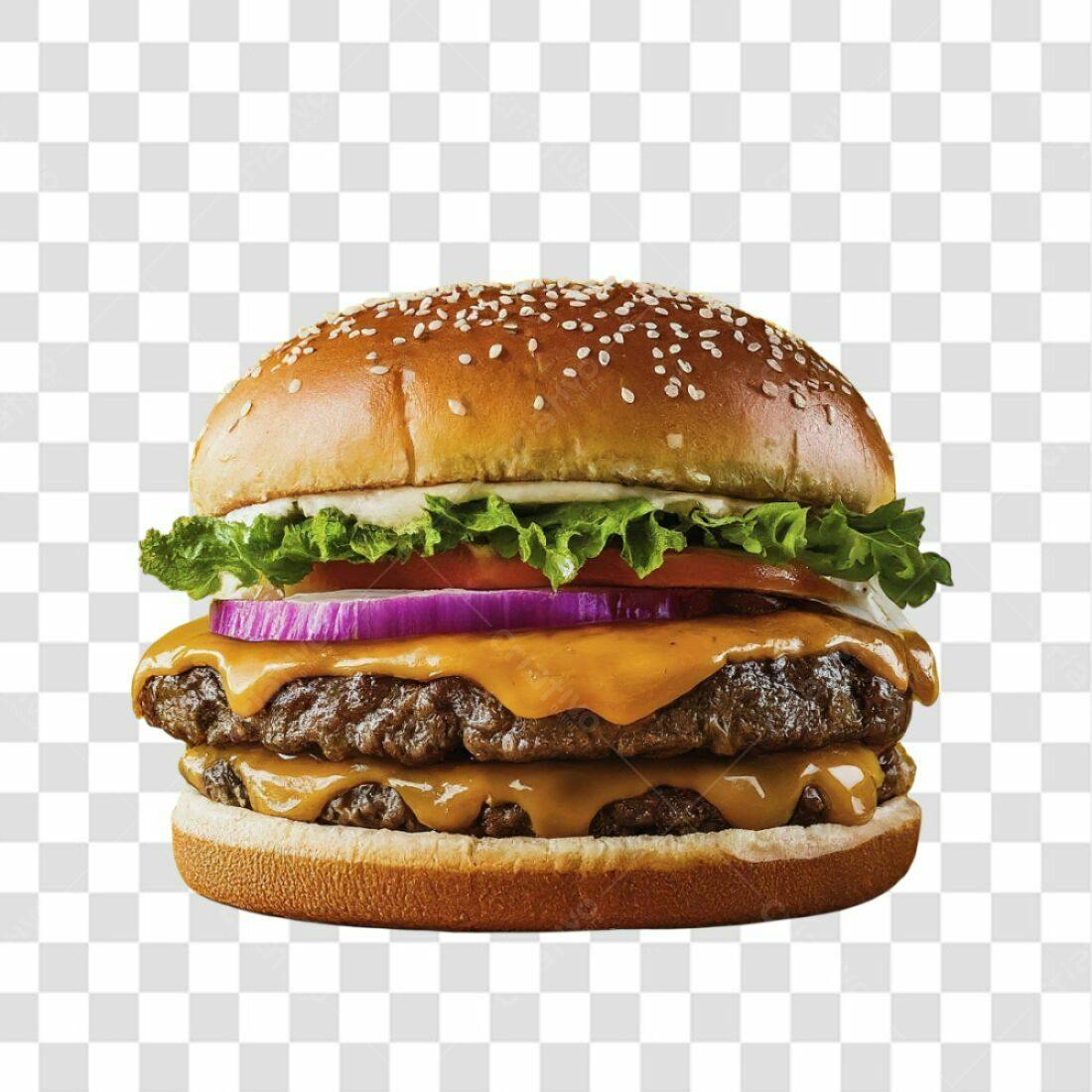 Icone Hambúrguer Queijo PNG com fundo transparente