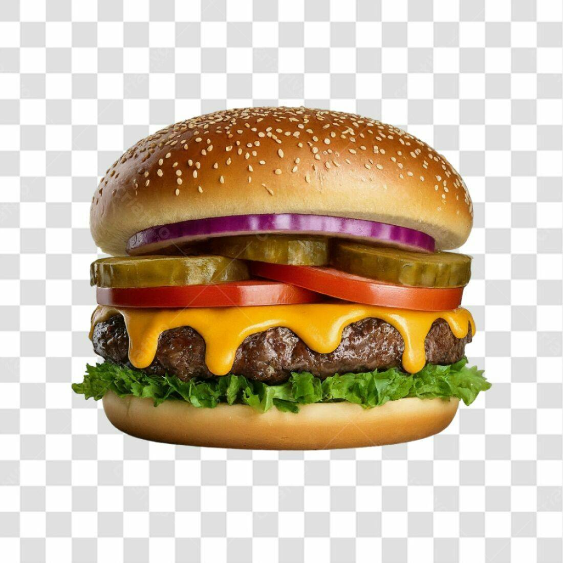 Imagem de Hambúrguer PNG com fundo transparente