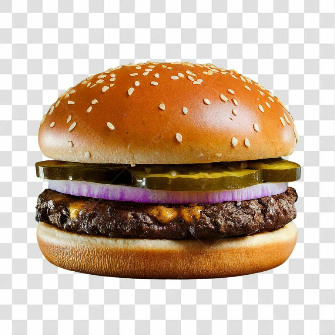 Imagem PNG Hambúrguer com fundo transparente